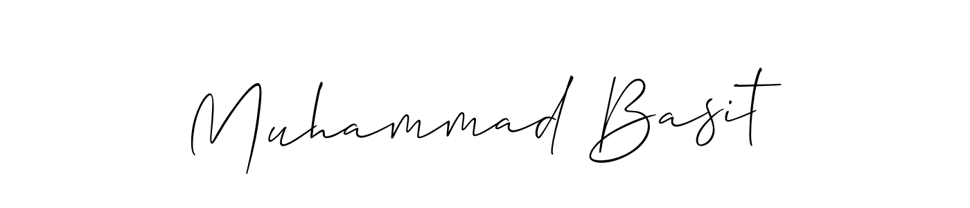 Design your own signature with our free online signature maker. With this signature software, you can create a handwritten (Allison_Script) signature for name Muhammad Basit. Muhammad Basit signature style 2 images and pictures png