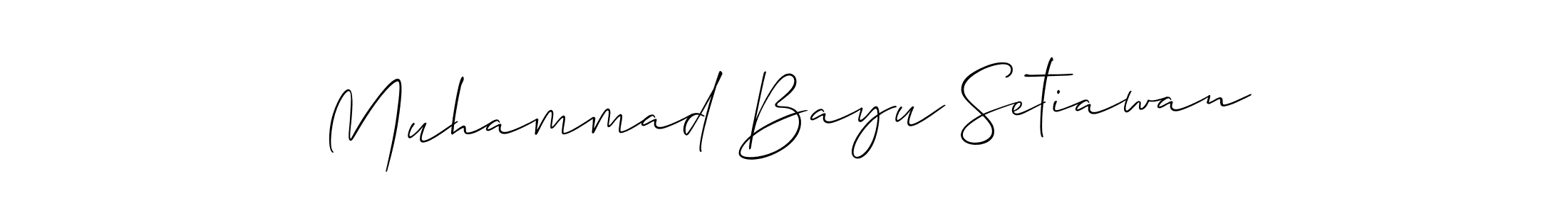 This is the best signature style for the Muhammad Bayu Setiawan name. Also you like these signature font (Allison_Script). Mix name signature. Muhammad Bayu Setiawan signature style 2 images and pictures png