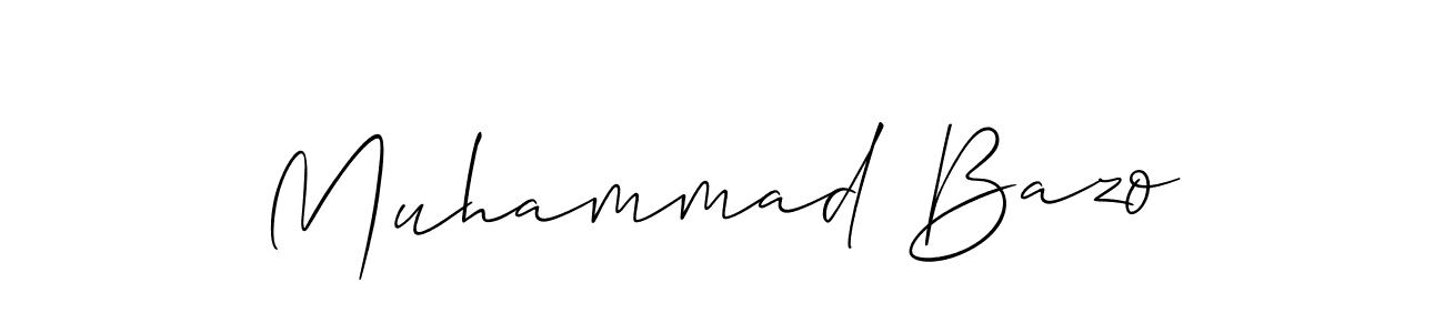 if you are searching for the best signature style for your name Muhammad Bazo. so please give up your signature search. here we have designed multiple signature styles  using Allison_Script. Muhammad Bazo signature style 2 images and pictures png