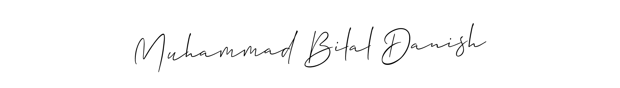 Also You can easily find your signature by using the search form. We will create Muhammad Bilal Danish name handwritten signature images for you free of cost using Allison_Script sign style. Muhammad Bilal Danish signature style 2 images and pictures png