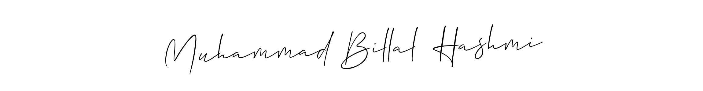 Make a beautiful signature design for name Muhammad Billal  Hashmi. With this signature (Allison_Script) style, you can create a handwritten signature for free. Muhammad Billal  Hashmi signature style 2 images and pictures png