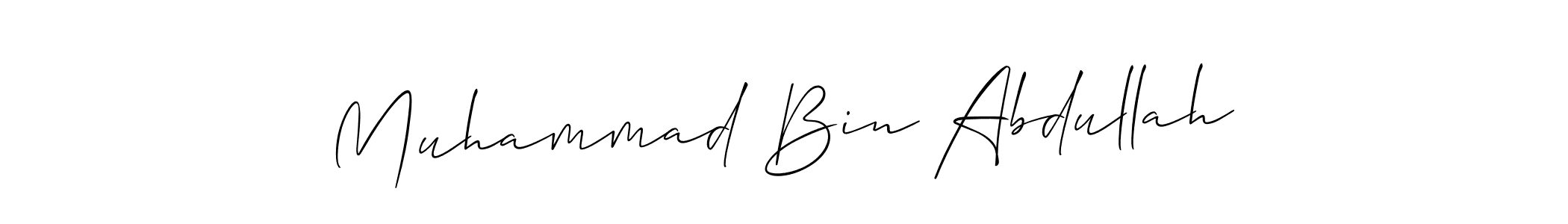 How to Draw Muhammad Bin Abdullah signature style? Allison_Script is a latest design signature styles for name Muhammad Bin Abdullah. Muhammad Bin Abdullah signature style 2 images and pictures png