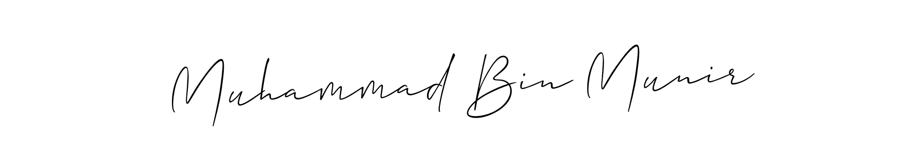 Design your own signature with our free online signature maker. With this signature software, you can create a handwritten (Allison_Script) signature for name Muhammad Bin Munir. Muhammad Bin Munir signature style 2 images and pictures png