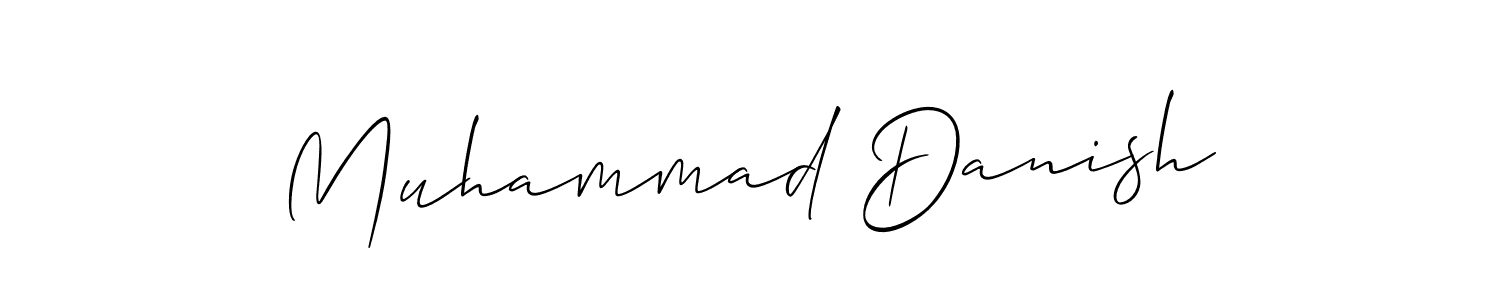 if you are searching for the best signature style for your name Muhammad Danish. so please give up your signature search. here we have designed multiple signature styles  using Allison_Script. Muhammad Danish signature style 2 images and pictures png