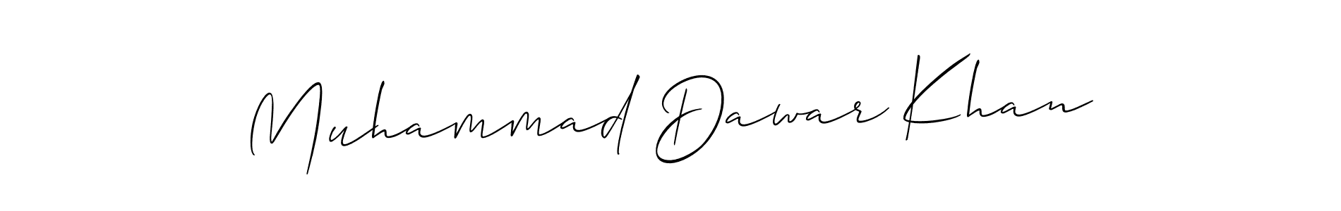 It looks lik you need a new signature style for name Muhammad Dawar Khan. Design unique handwritten (Allison_Script) signature with our free signature maker in just a few clicks. Muhammad Dawar Khan signature style 2 images and pictures png