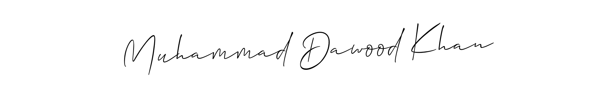 Also You can easily find your signature by using the search form. We will create Muhammad Dawood Khan name handwritten signature images for you free of cost using Allison_Script sign style. Muhammad Dawood Khan signature style 2 images and pictures png