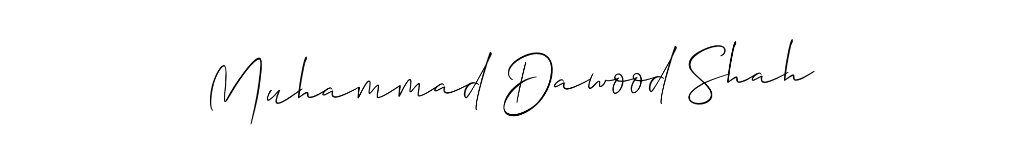 Create a beautiful signature design for name Muhammad Dawood Shah. With this signature (Allison_Script) fonts, you can make a handwritten signature for free. Muhammad Dawood Shah signature style 2 images and pictures png