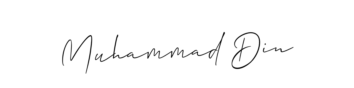 Make a beautiful signature design for name Muhammad Din. With this signature (Allison_Script) style, you can create a handwritten signature for free. Muhammad Din signature style 2 images and pictures png