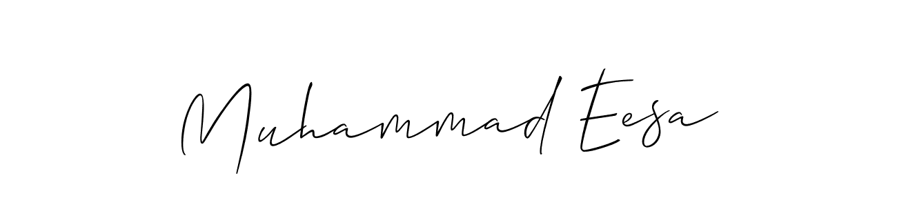 Best and Professional Signature Style for Muhammad Eesa. Allison_Script Best Signature Style Collection. Muhammad Eesa signature style 2 images and pictures png