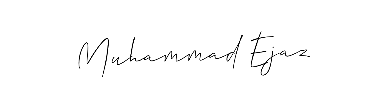 Create a beautiful signature design for name Muhammad Ejaz. With this signature (Allison_Script) fonts, you can make a handwritten signature for free. Muhammad Ejaz signature style 2 images and pictures png