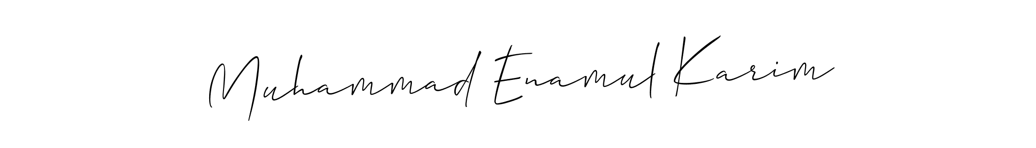 How to make Muhammad Enamul Karim signature? Allison_Script is a professional autograph style. Create handwritten signature for Muhammad Enamul Karim name. Muhammad Enamul Karim signature style 2 images and pictures png
