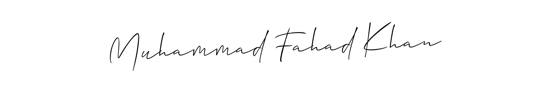 Muhammad Fahad Khan stylish signature style. Best Handwritten Sign (Allison_Script) for my name. Handwritten Signature Collection Ideas for my name Muhammad Fahad Khan. Muhammad Fahad Khan signature style 2 images and pictures png