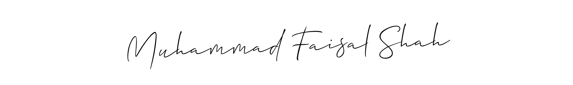 Also we have Muhammad Faisal Shah name is the best signature style. Create professional handwritten signature collection using Allison_Script autograph style. Muhammad Faisal Shah signature style 2 images and pictures png