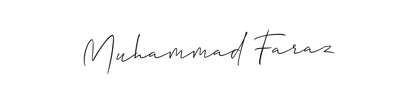 Muhammad Faraz stylish signature style. Best Handwritten Sign (Allison_Script) for my name. Handwritten Signature Collection Ideas for my name Muhammad Faraz. Muhammad Faraz signature style 2 images and pictures png