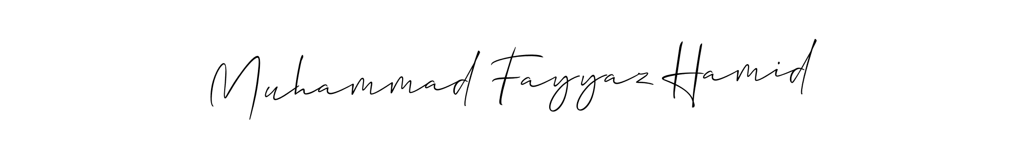 How to Draw Muhammad Fayyaz Hamid signature style? Allison_Script is a latest design signature styles for name Muhammad Fayyaz Hamid. Muhammad Fayyaz Hamid signature style 2 images and pictures png