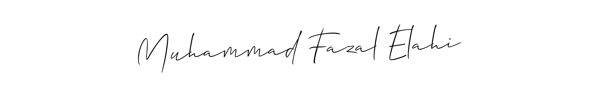 Similarly Allison_Script is the best handwritten signature design. Signature creator online .You can use it as an online autograph creator for name Muhammad Fazal Elahi. Muhammad Fazal Elahi signature style 2 images and pictures png