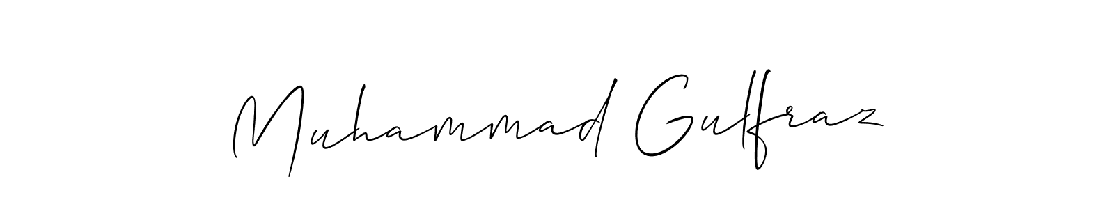 How to make Muhammad Gulfraz signature? Allison_Script is a professional autograph style. Create handwritten signature for Muhammad Gulfraz name. Muhammad Gulfraz signature style 2 images and pictures png