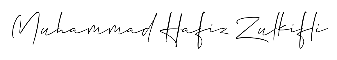 Make a beautiful signature design for name Muhammad Hafiz Zulkifli. Use this online signature maker to create a handwritten signature for free. Muhammad Hafiz Zulkifli signature style 2 images and pictures png