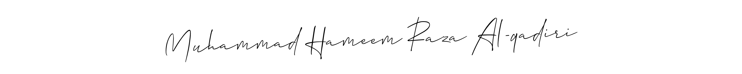 Check out images of Autograph of Muhammad Hameem Raza Al-qadiri name. Actor Muhammad Hameem Raza Al-qadiri Signature Style. Allison_Script is a professional sign style online. Muhammad Hameem Raza Al-qadiri signature style 2 images and pictures png