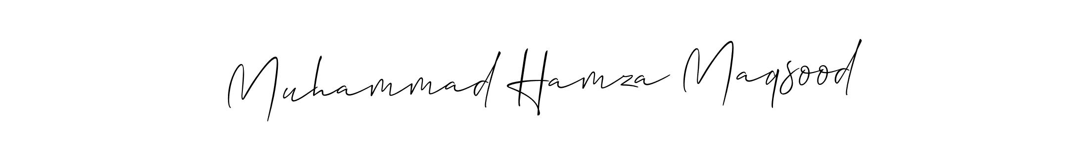 It looks lik you need a new signature style for name Muhammad Hamza Maqsood. Design unique handwritten (Allison_Script) signature with our free signature maker in just a few clicks. Muhammad Hamza Maqsood signature style 2 images and pictures png