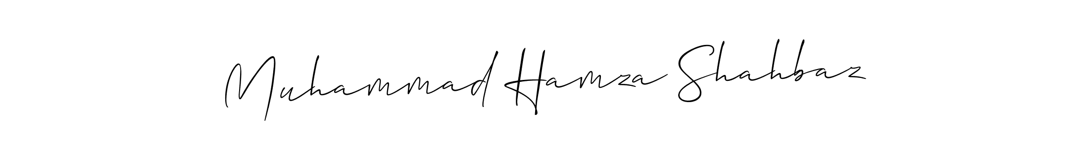 How to make Muhammad Hamza Shahbaz signature? Allison_Script is a professional autograph style. Create handwritten signature for Muhammad Hamza Shahbaz name. Muhammad Hamza Shahbaz signature style 2 images and pictures png