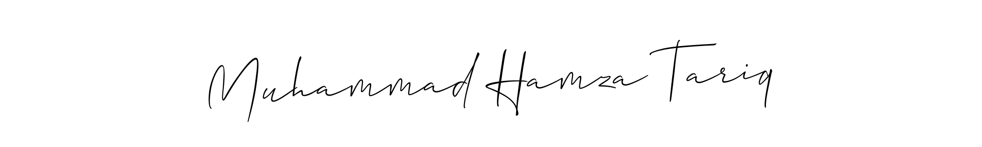 How to make Muhammad Hamza Tariq signature? Allison_Script is a professional autograph style. Create handwritten signature for Muhammad Hamza Tariq name. Muhammad Hamza Tariq signature style 2 images and pictures png