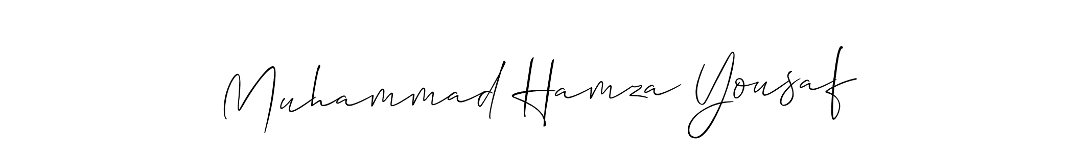 Create a beautiful signature design for name Muhammad Hamza Yousaf. With this signature (Allison_Script) fonts, you can make a handwritten signature for free. Muhammad Hamza Yousaf signature style 2 images and pictures png