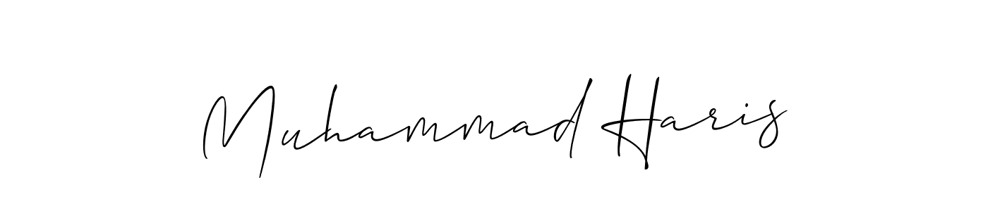 This is the best signature style for the Muhammad Haris name. Also you like these signature font (Allison_Script). Mix name signature. Muhammad Haris signature style 2 images and pictures png