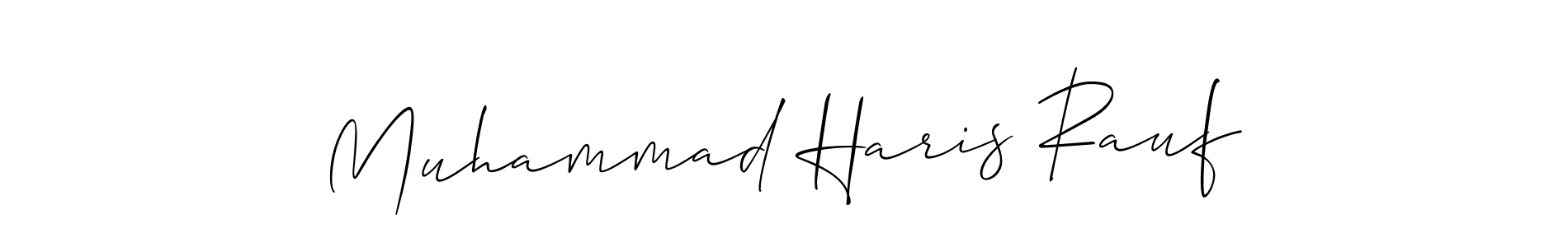 How to make Muhammad Haris Rauf signature? Allison_Script is a professional autograph style. Create handwritten signature for Muhammad Haris Rauf name. Muhammad Haris Rauf signature style 2 images and pictures png