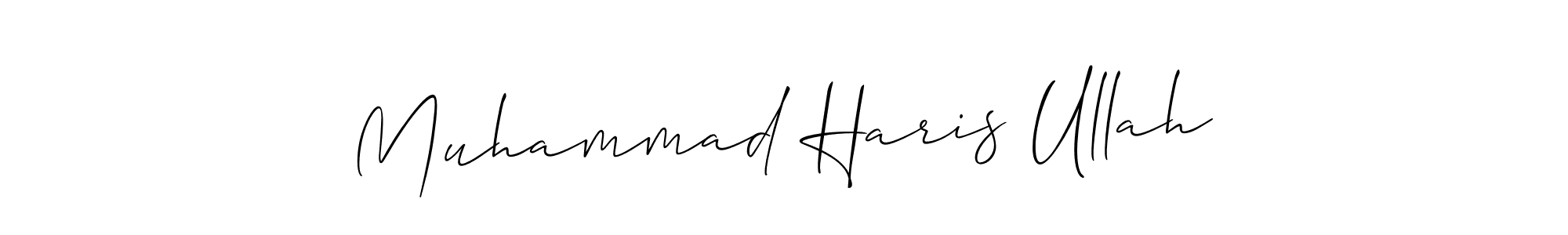 Also we have Muhammad Haris Ullah name is the best signature style. Create professional handwritten signature collection using Allison_Script autograph style. Muhammad Haris Ullah signature style 2 images and pictures png