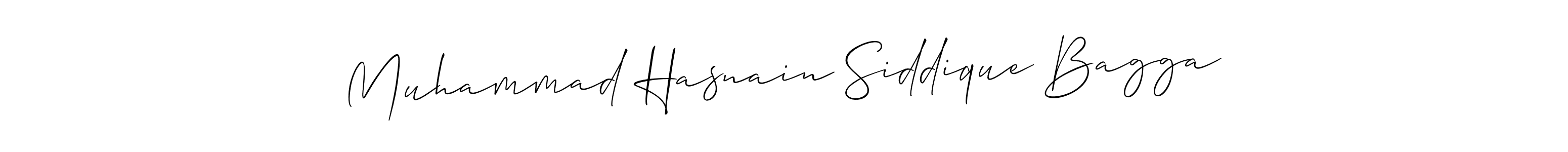 Make a beautiful signature design for name Muhammad Hasnain Siddique Bagga. Use this online signature maker to create a handwritten signature for free. Muhammad Hasnain Siddique Bagga signature style 2 images and pictures png