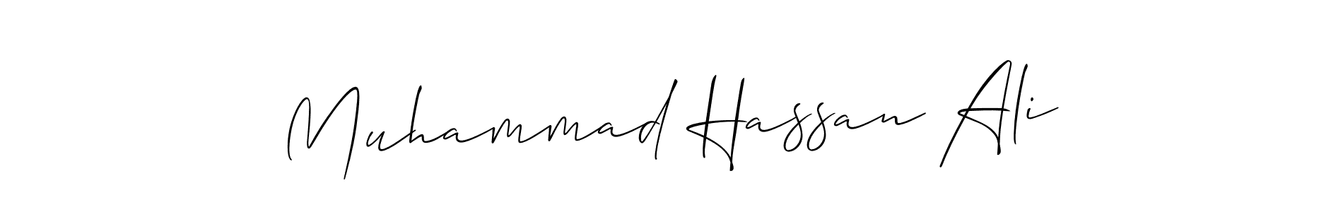 How to Draw Muhammad Hassan Ali signature style? Allison_Script is a latest design signature styles for name Muhammad Hassan Ali. Muhammad Hassan Ali signature style 2 images and pictures png