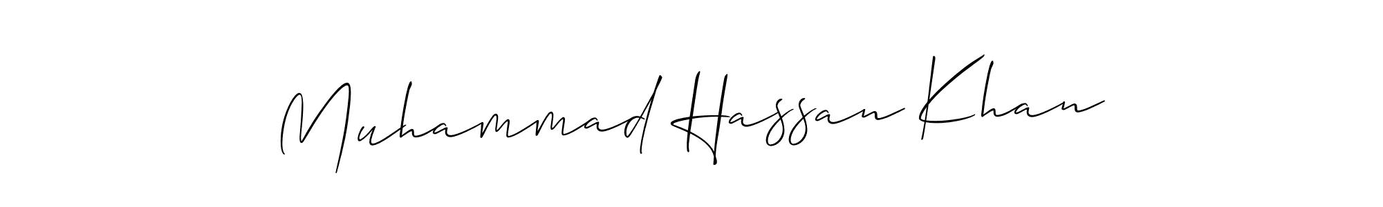 How to make Muhammad Hassan Khan signature? Allison_Script is a professional autograph style. Create handwritten signature for Muhammad Hassan Khan name. Muhammad Hassan Khan signature style 2 images and pictures png