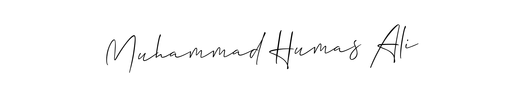 Make a beautiful signature design for name Muhammad Humas Ali. With this signature (Allison_Script) style, you can create a handwritten signature for free. Muhammad Humas Ali signature style 2 images and pictures png