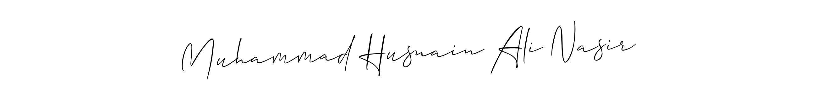 Also You can easily find your signature by using the search form. We will create Muhammad Husnain Ali Nasir name handwritten signature images for you free of cost using Allison_Script sign style. Muhammad Husnain Ali Nasir signature style 2 images and pictures png