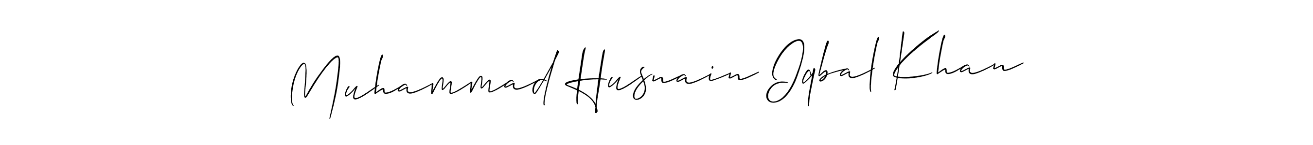 How to Draw Muhammad Husnain Iqbal Khan signature style? Allison_Script is a latest design signature styles for name Muhammad Husnain Iqbal Khan. Muhammad Husnain Iqbal Khan signature style 2 images and pictures png