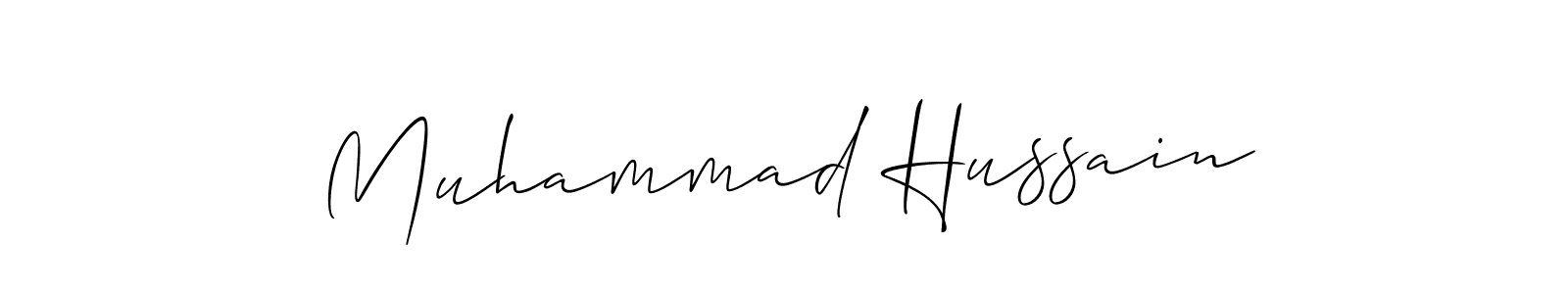 Also we have Muhammad Hussain name is the best signature style. Create professional handwritten signature collection using Allison_Script autograph style. Muhammad Hussain signature style 2 images and pictures png