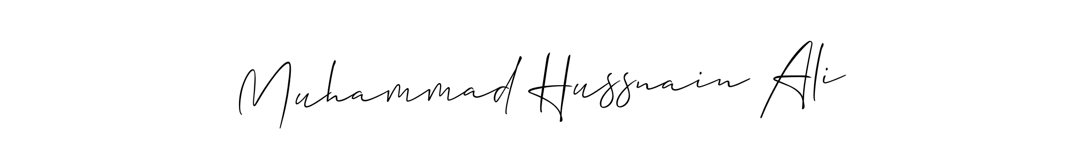 Muhammad Hussnain Ali stylish signature style. Best Handwritten Sign (Allison_Script) for my name. Handwritten Signature Collection Ideas for my name Muhammad Hussnain Ali. Muhammad Hussnain Ali signature style 2 images and pictures png