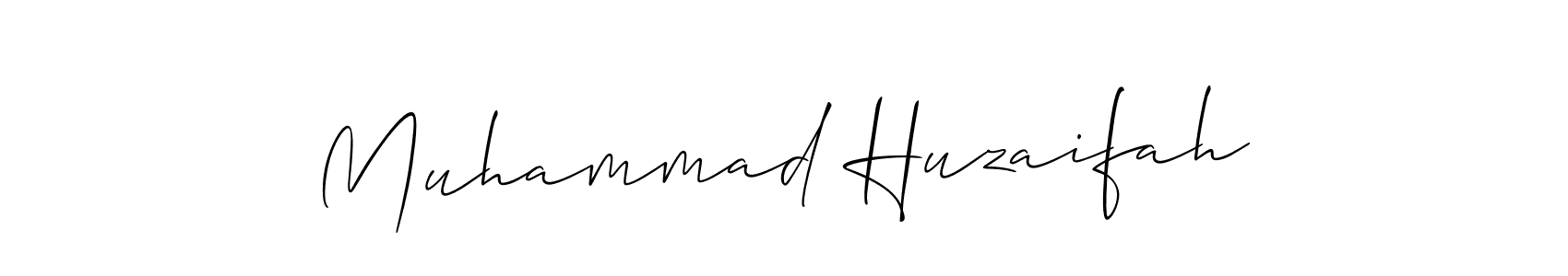 Also You can easily find your signature by using the search form. We will create Muhammad Huzaifah name handwritten signature images for you free of cost using Allison_Script sign style. Muhammad Huzaifah signature style 2 images and pictures png