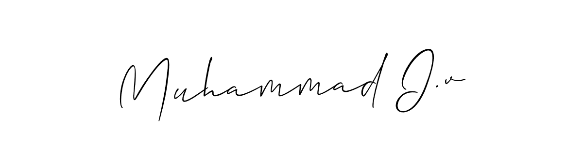 Also we have Muhammad I.v name is the best signature style. Create professional handwritten signature collection using Allison_Script autograph style. Muhammad I.v signature style 2 images and pictures png