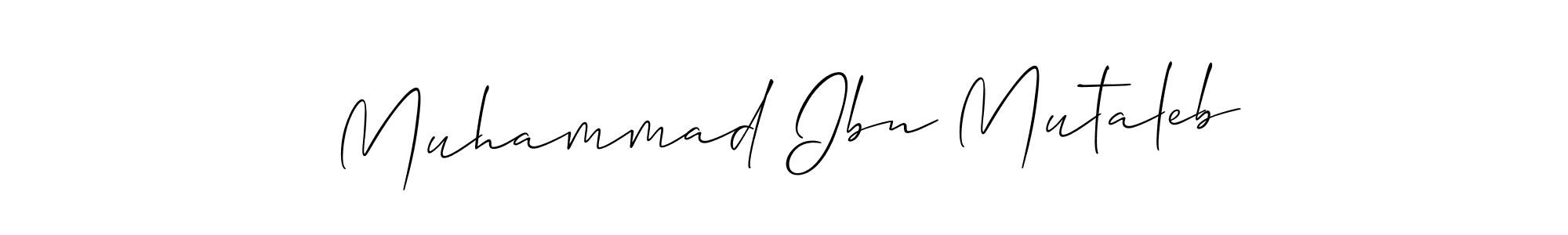 Make a beautiful signature design for name Muhammad Ibn Mutaleb. With this signature (Allison_Script) style, you can create a handwritten signature for free. Muhammad Ibn Mutaleb signature style 2 images and pictures png