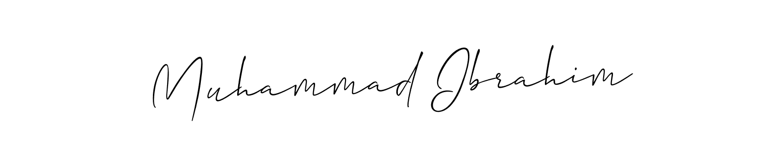 How to make Muhammad Ibrahim signature? Allison_Script is a professional autograph style. Create handwritten signature for Muhammad Ibrahim name. Muhammad Ibrahim signature style 2 images and pictures png