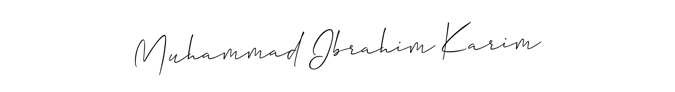 This is the best signature style for the Muhammad Ibrahim Karim name. Also you like these signature font (Allison_Script). Mix name signature. Muhammad Ibrahim Karim signature style 2 images and pictures png