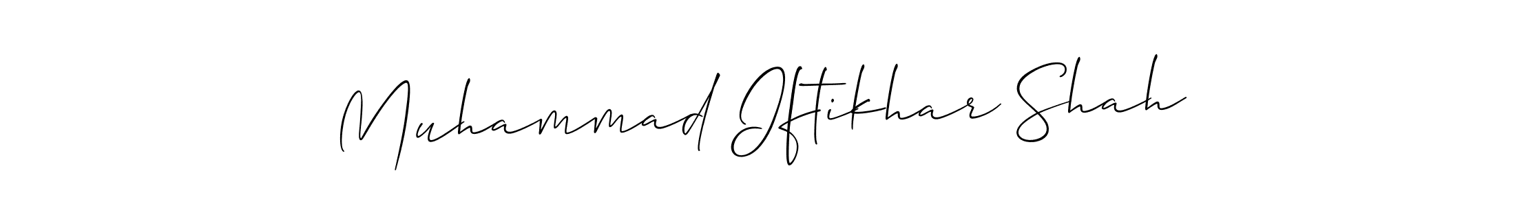 How to make Muhammad Iftikhar Shah signature? Allison_Script is a professional autograph style. Create handwritten signature for Muhammad Iftikhar Shah name. Muhammad Iftikhar Shah signature style 2 images and pictures png