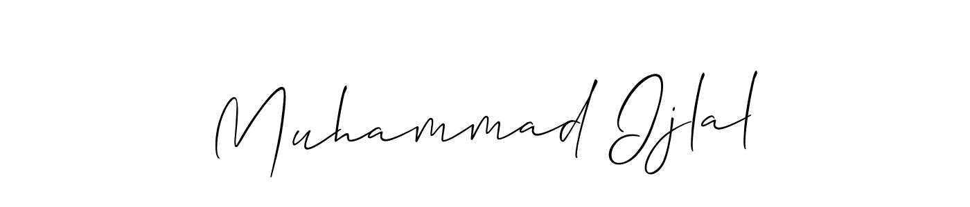 Make a beautiful signature design for name Muhammad Ijlal. With this signature (Allison_Script) style, you can create a handwritten signature for free. Muhammad Ijlal signature style 2 images and pictures png