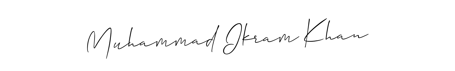 Create a beautiful signature design for name Muhammad Ikram Khan. With this signature (Allison_Script) fonts, you can make a handwritten signature for free. Muhammad Ikram Khan signature style 2 images and pictures png