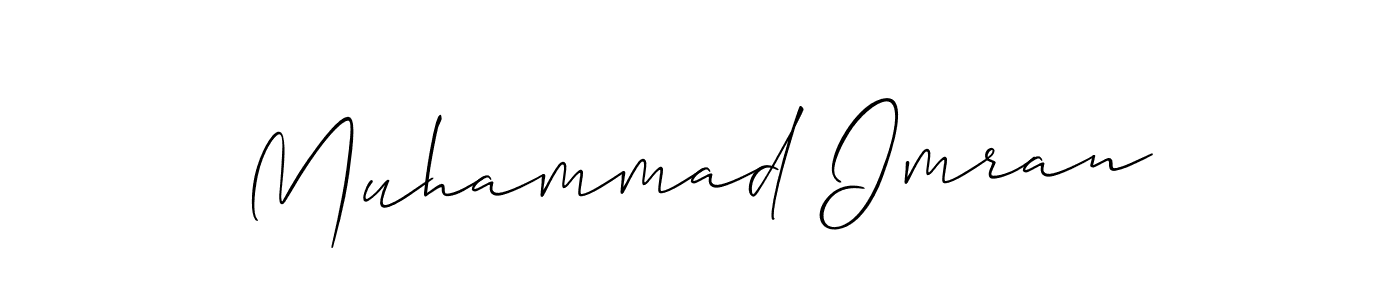 Allison_Script is a professional signature style that is perfect for those who want to add a touch of class to their signature. It is also a great choice for those who want to make their signature more unique. Get Muhammad Imran name to fancy signature for free. Muhammad Imran signature style 2 images and pictures png