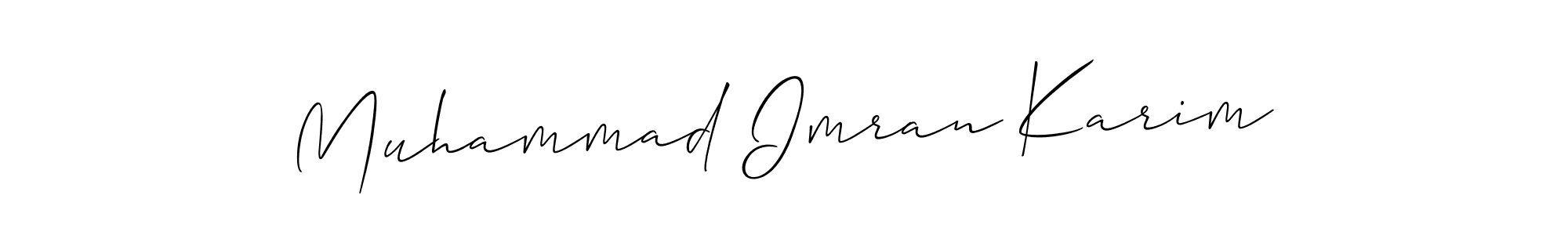 It looks lik you need a new signature style for name Muhammad Imran Karim. Design unique handwritten (Allison_Script) signature with our free signature maker in just a few clicks. Muhammad Imran Karim signature style 2 images and pictures png