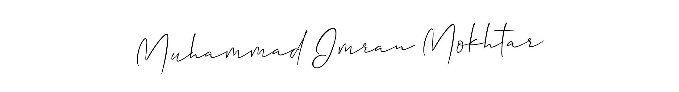 Also You can easily find your signature by using the search form. We will create Muhammad Imran Mokhtar name handwritten signature images for you free of cost using Allison_Script sign style. Muhammad Imran Mokhtar signature style 2 images and pictures png