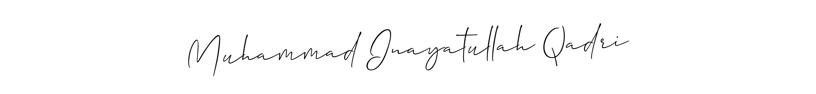 if you are searching for the best signature style for your name Muhammad Inayatullah Qadri. so please give up your signature search. here we have designed multiple signature styles  using Allison_Script. Muhammad Inayatullah Qadri signature style 2 images and pictures png